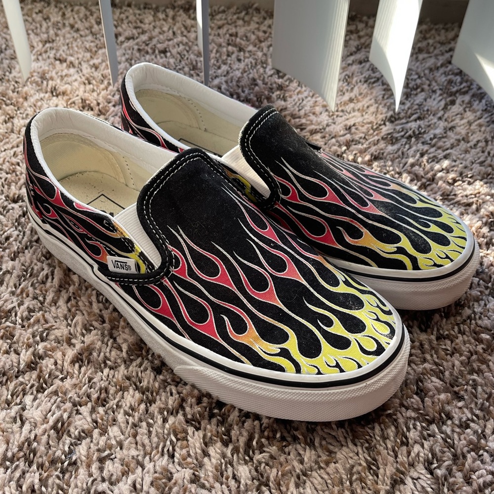 Vans Classic Slip On Mashup Flames
